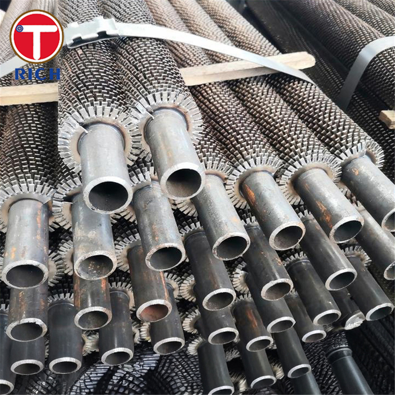 Спирально-оребренная труба для промышленных теплообменников с высокой эффективностью теплопередачи и прочным соединением ребер