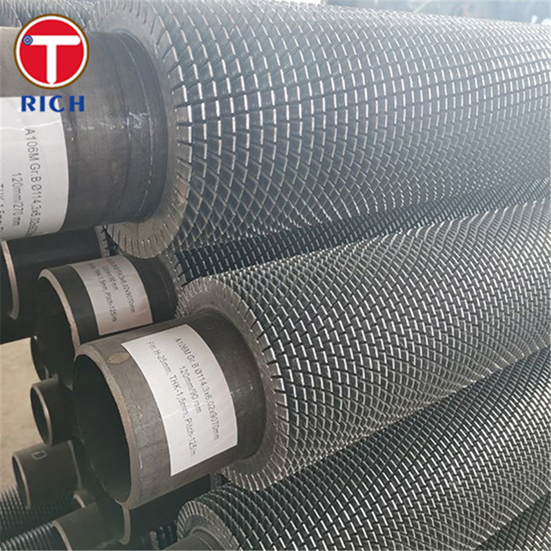 Спирально-оребренная труба для промышленных теплообменников с высокой эффективностью теплопередачи и прочным соединением ребер