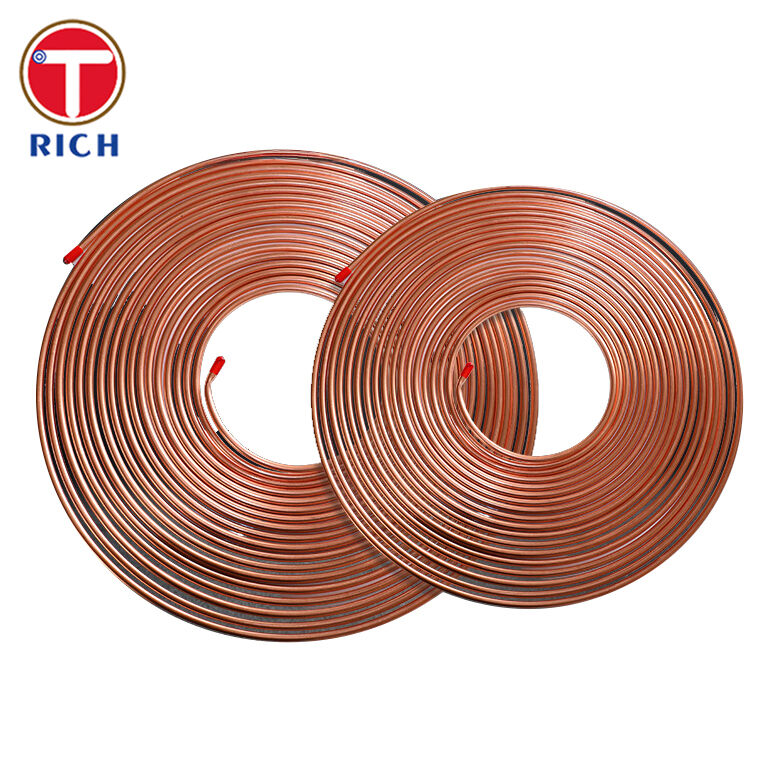 Банди-труба с двойной стеной низкоуглеродистая стальная труба медь покрытая для автомобильного использования